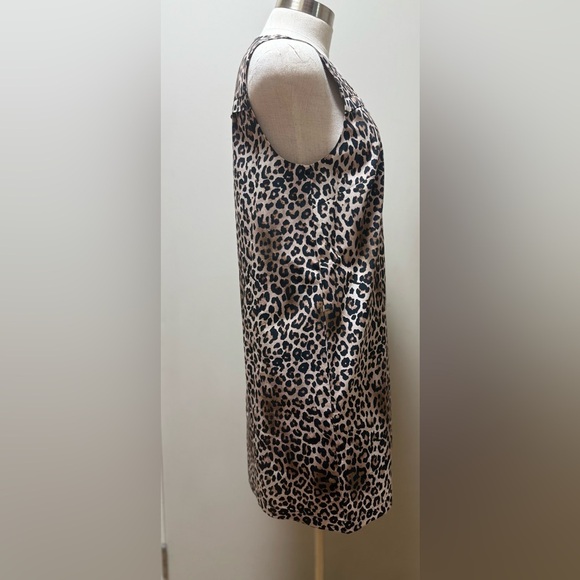 New Du Paradis Heather Shift Leopard Print  Mini Dress. Size Small - Picture 9 of 10